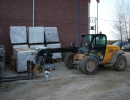Výměna čelního skla kolový nakladač JCB