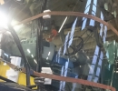 Výměna čelního skla řezačka New Holland FR600